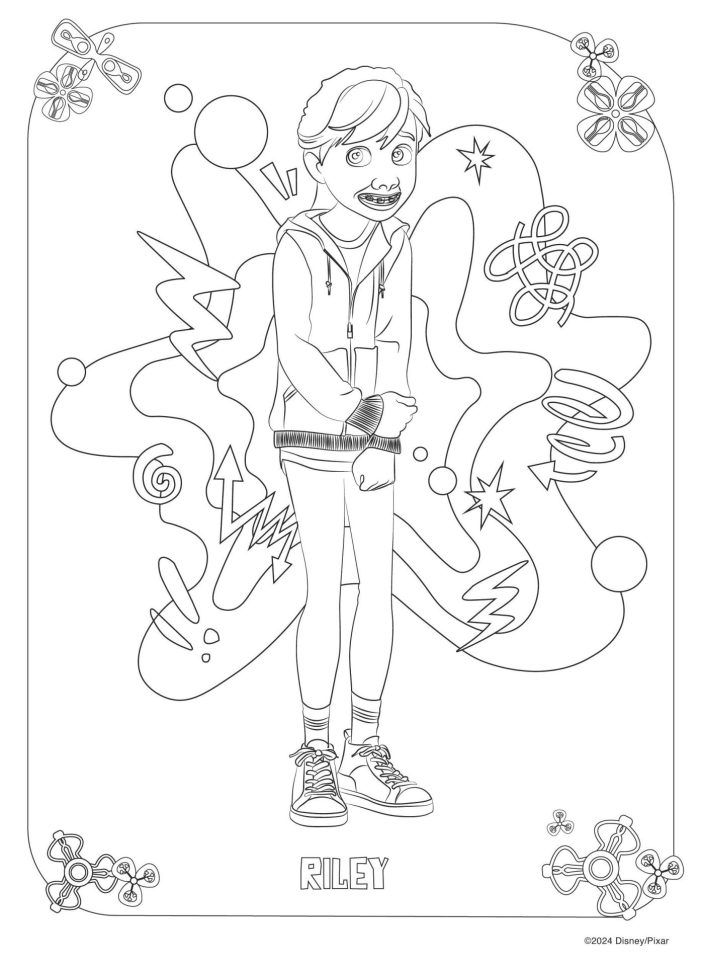 61 Inside Out Coloring Pages Free Printable 40