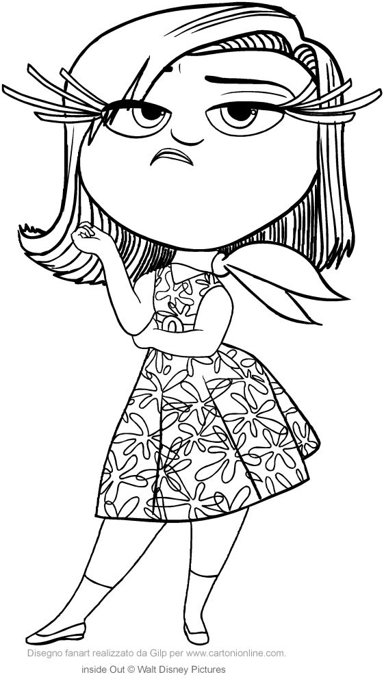 61 Inside Out Coloring Pages Free Printable 45