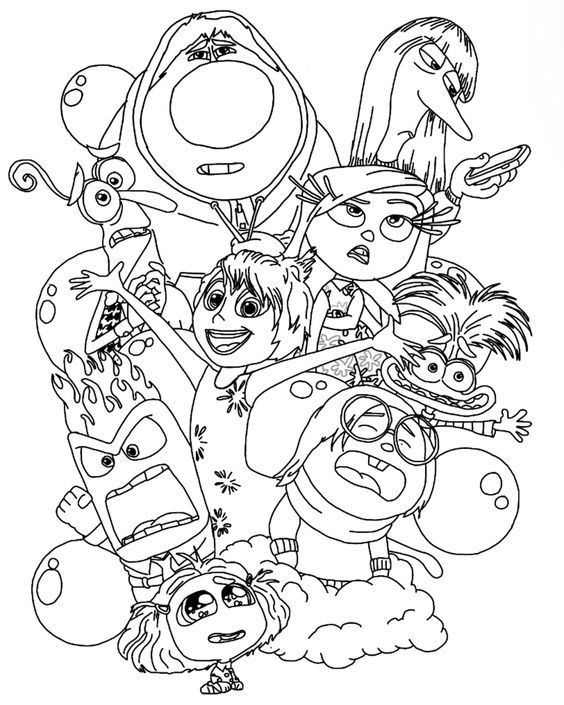 61 Inside Out Coloring Pages Free Printable 51