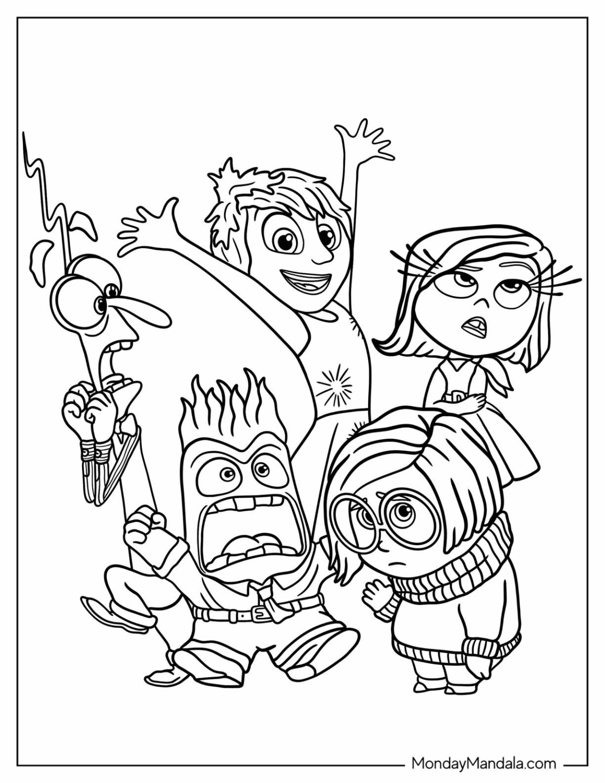 61 Inside Out Coloring Pages Free Printable 8