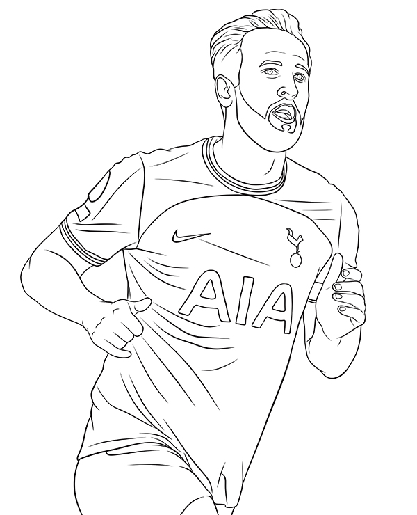 10 Harry Kane Coloring Pages to Unleash Your Inner Artist