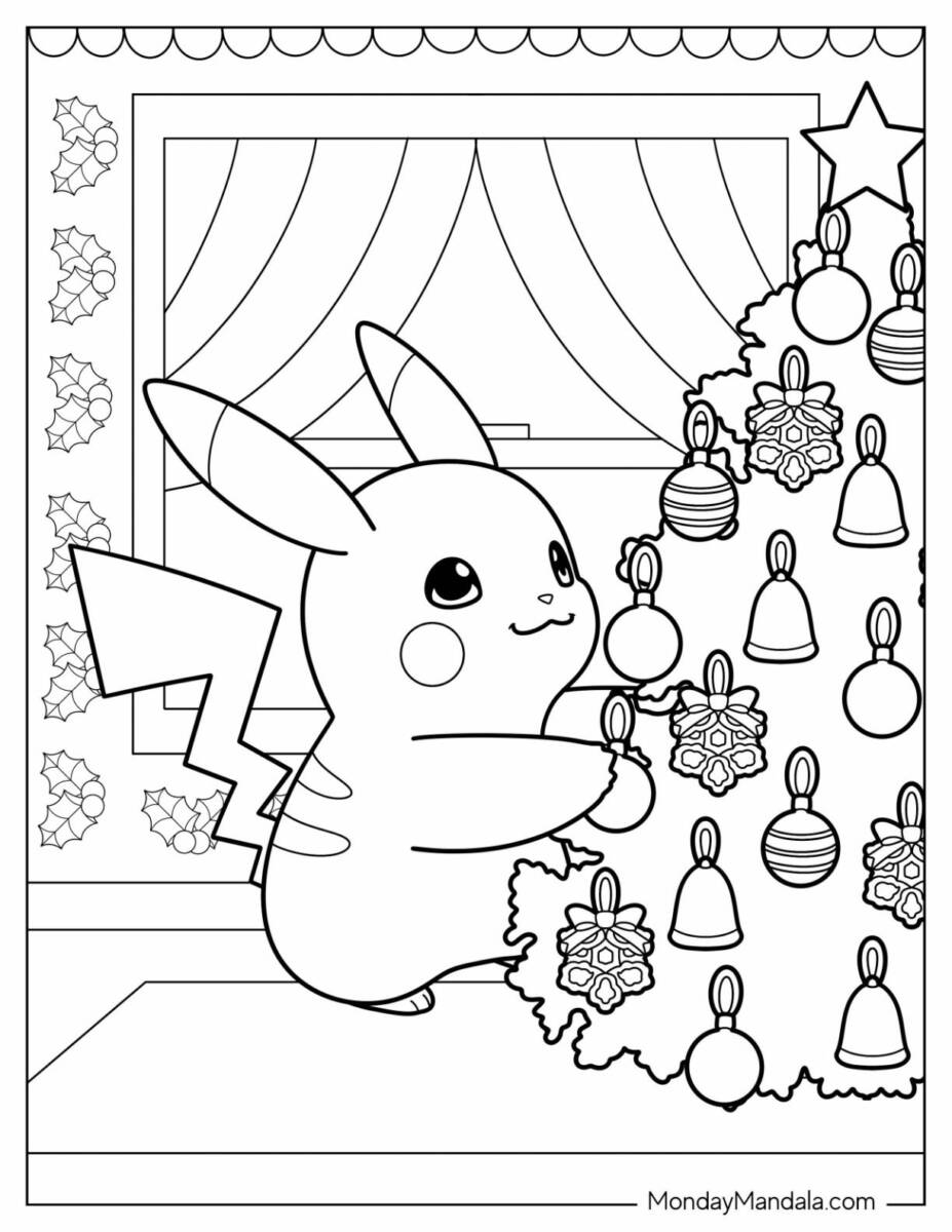 24+ Pikachu Coloring Pages Free Printable 1