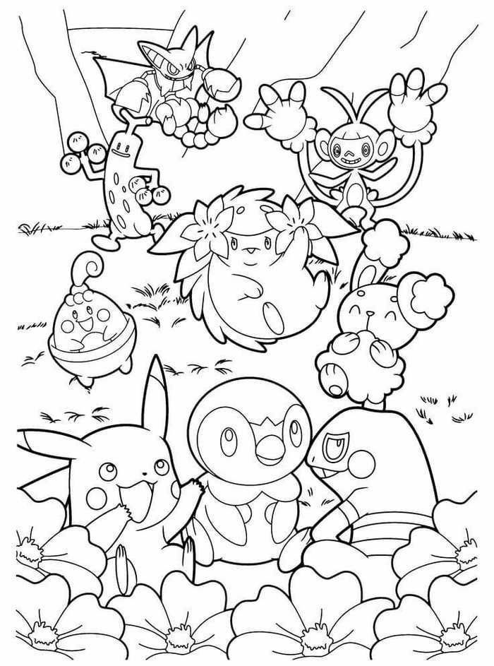 24+ Pikachu Coloring Pages Free Printable 17