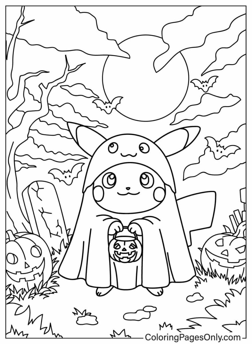 24+ Pikachu Coloring Pages Free Printable 2