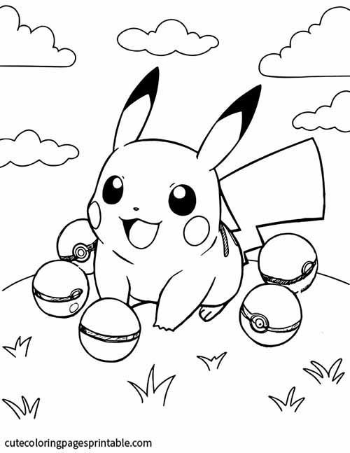 24+ Pikachu Coloring Pages Free Printable 23