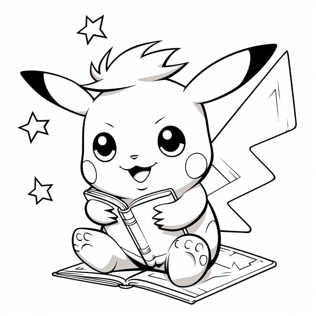 24+ Pikachu Coloring Pages Free Printable 6